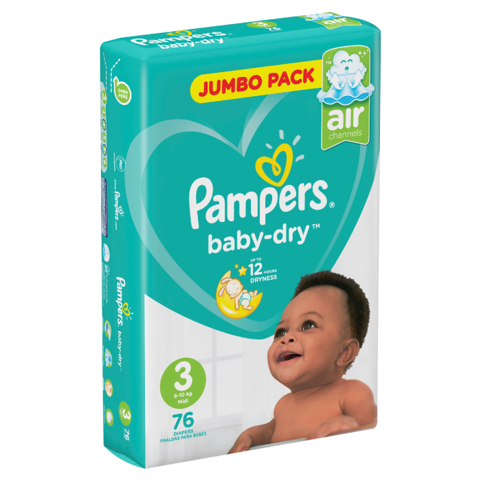 Buy the Pampers Active Baby Midi S3 Jp 76 from Babies-R-Us Online | Babies  R Us Online