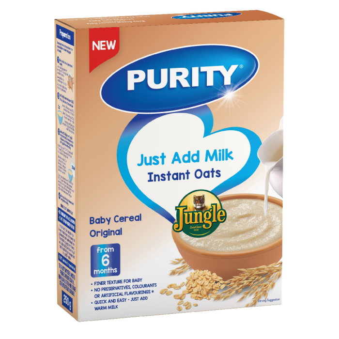 Purity Instant Baby Oats Porridge- Original 250g | Babies R Us Online