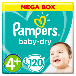 Buy the Baby Dry Size 4+ Mega Pack 120 from Babies-R-Us Online | Babies R  Us Online